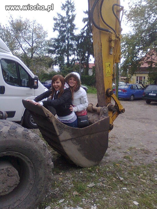 Takie tam w koparce...