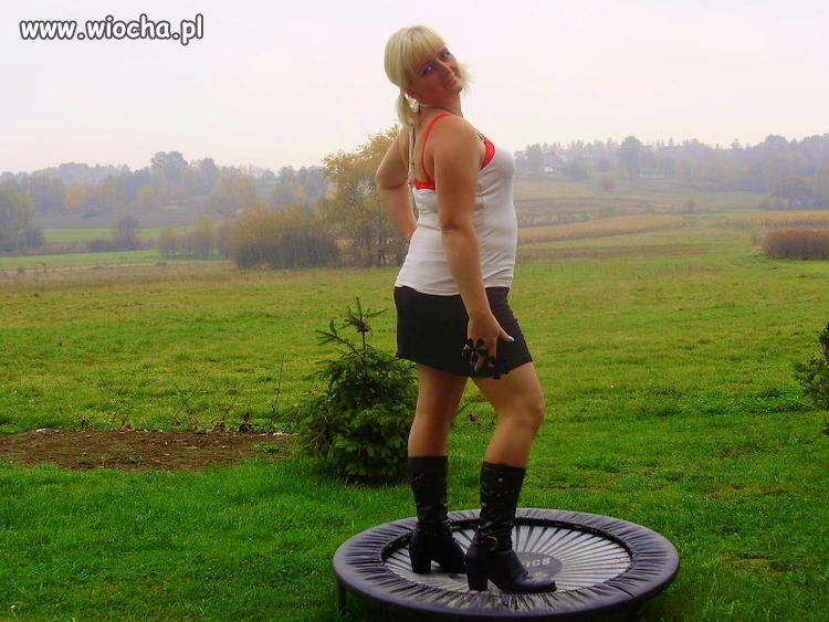 Takie tam na trampolince. 