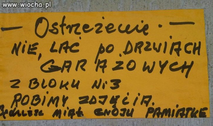 Ostrzeżenie
