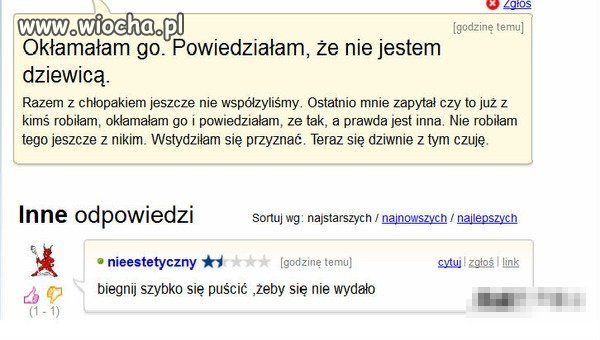 Okłamała go 