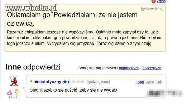 Okłamała go 