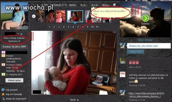 15 latka z dzieckiem...