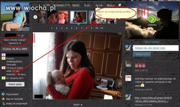 15 latka z dzieckiem...
