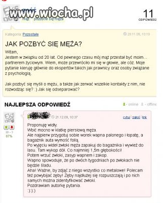 Jak pozbyć się męża???