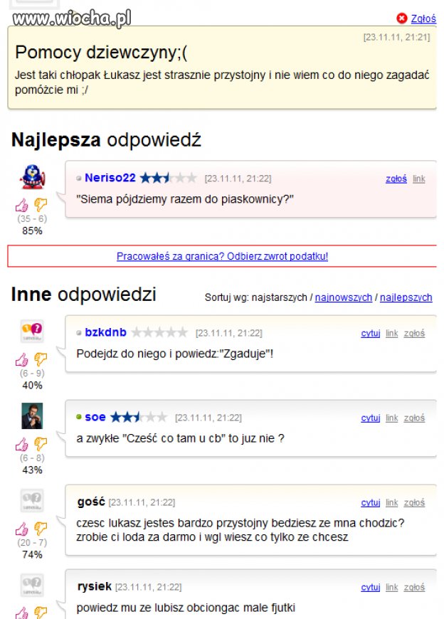 Jakie pytanie tak odpowiedź