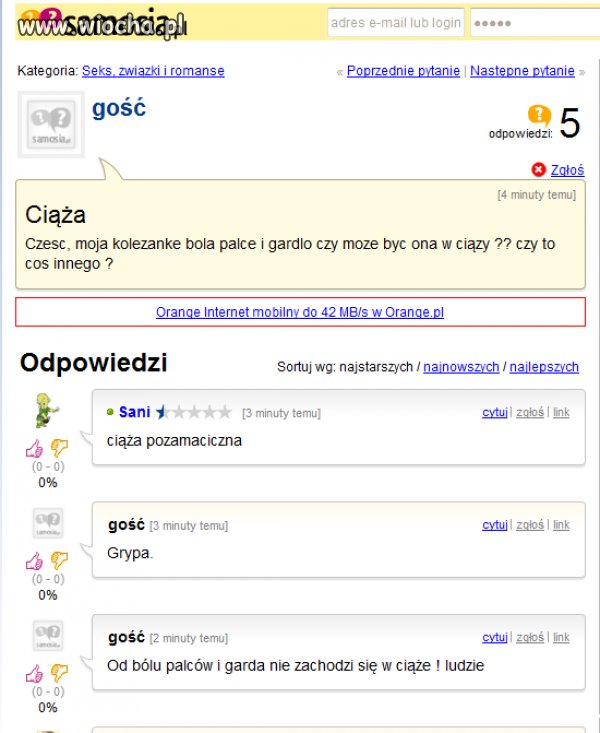 Koleżanka i jej ból palców i...