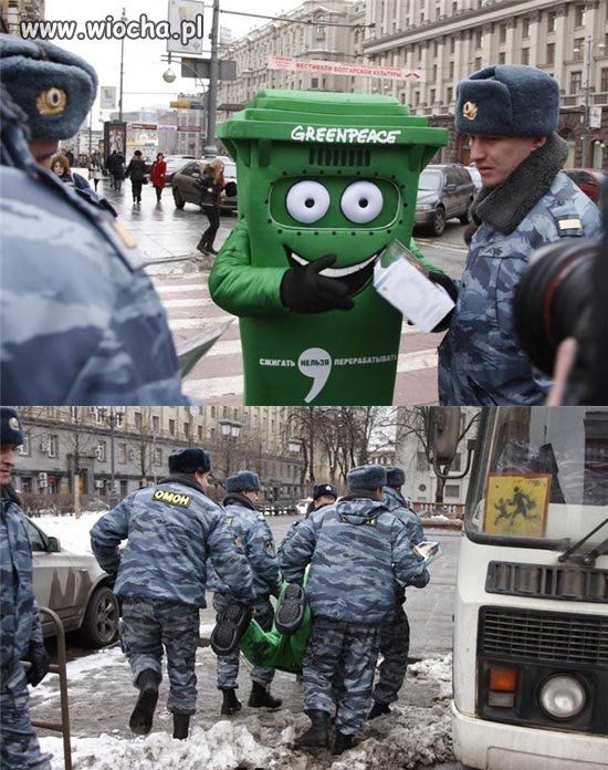 Rosja tam nawet greenpeace