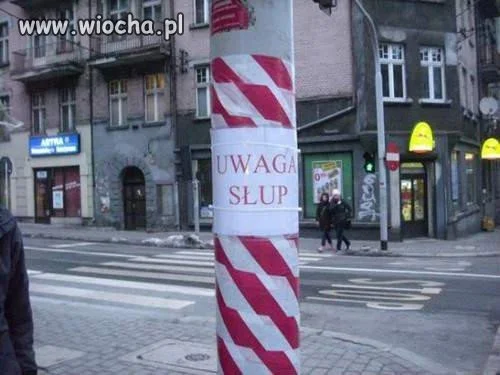 UWAGA SŁUP