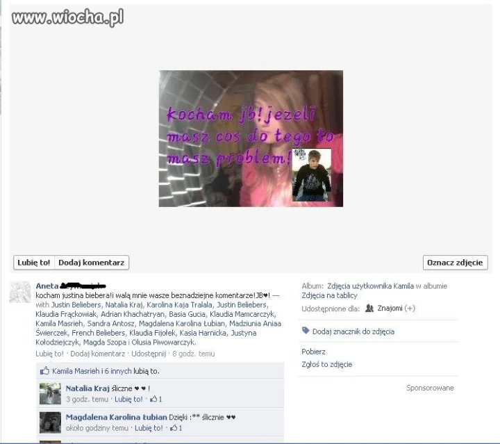 Fanka Biebera...