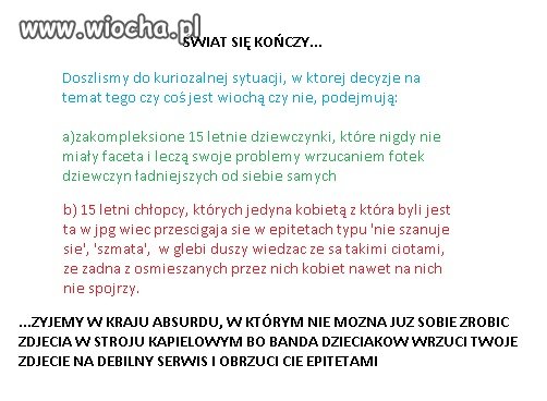 świat się kończy