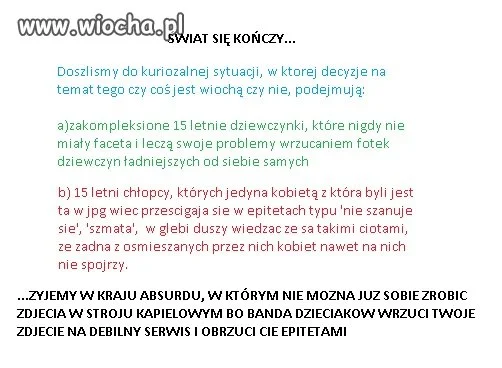 świat się kończy