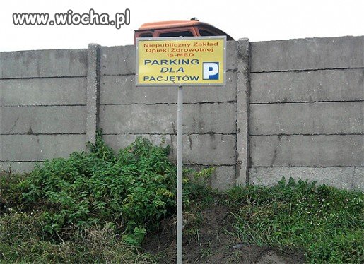 Parking dla Pacjętów.