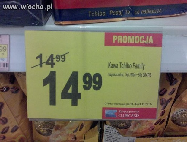 Takie promocje tylko  w tesco 