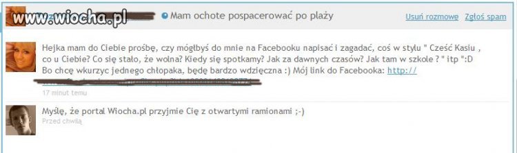 Facebook'owa mścicielka