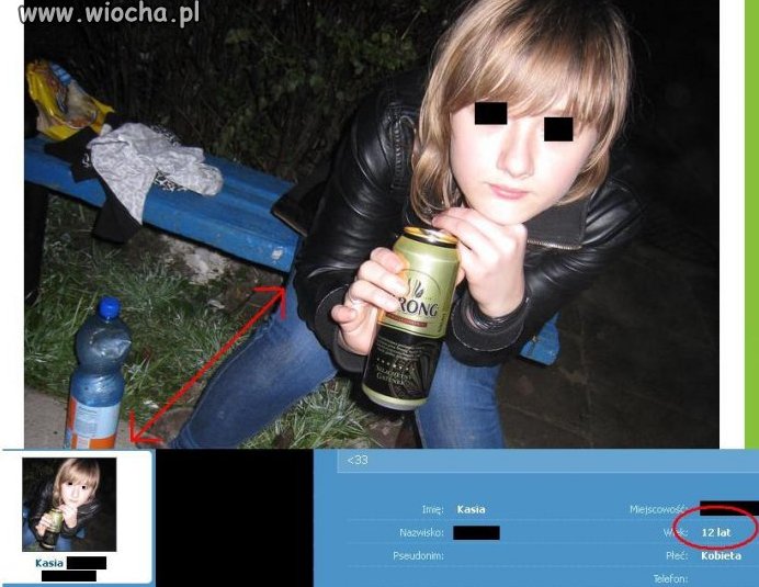 12 lat i lans piwem