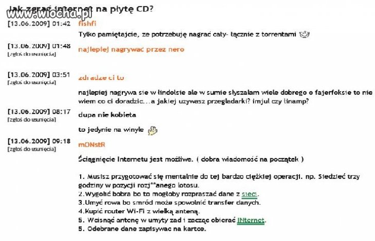 Internet na cd i nowy system operacyjny haha