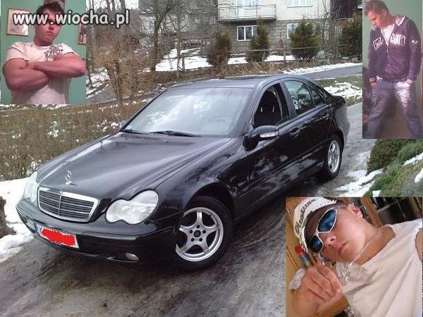 Frajer z mercem pewnie rodziców
