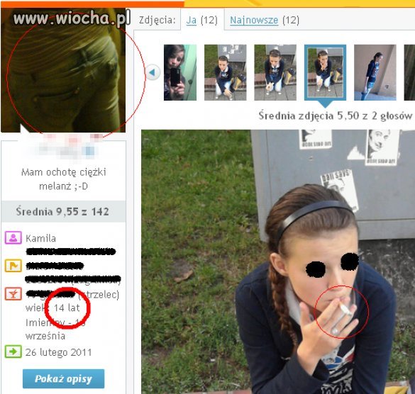 Czym się tu chwalić? Tym że się szlugi jara?