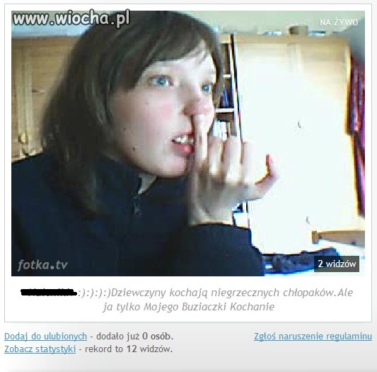 Mogła sobie darować przed kamerką! 