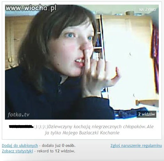 Mogła sobie darować przed kamerką! 