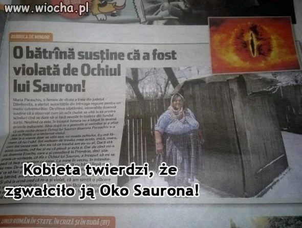 Chyba ma jakieś omamy 