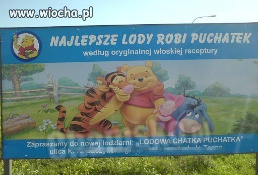 Najlepsze lody robi Puchatek
