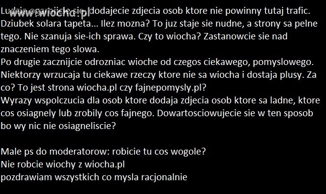 Małe przesłanie. Tak poprawiam Twoje błędy. 