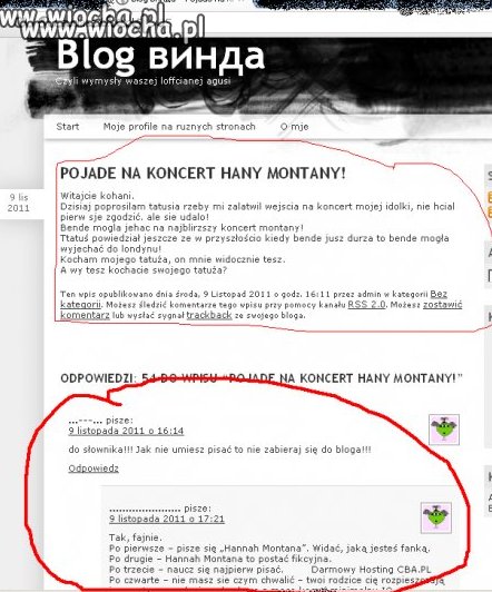 Założyła Bloga, a nie nauczyła się pisać 