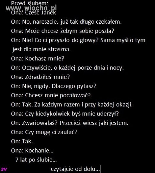 Przed i po ślubie