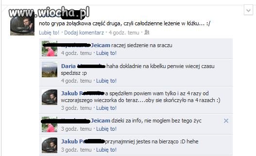 Takie tam Polaków rozmowy o biegunce...