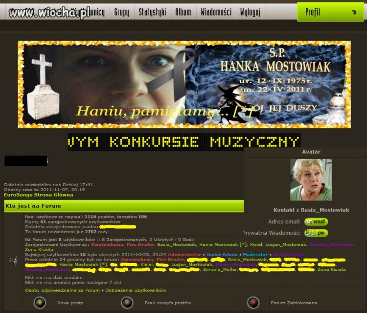 Forum zainspirowane życiem rodziny Mostowiaków