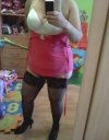 Sexy fotka w lustrze w pokoju dziecka