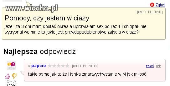 Prawdopodobieństwo zajścia w ciąże 