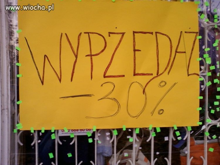 "Wypżedaż"