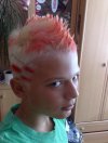 "Lans + fryzurka na kogucika"