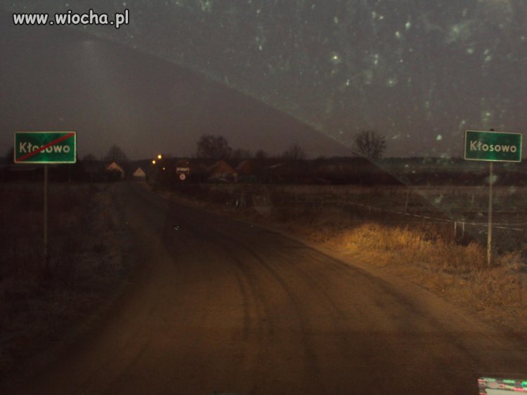 Dwa w jednym początek i koniec miejscowości 