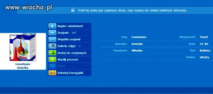 Ponętny kobiecy profil na NK