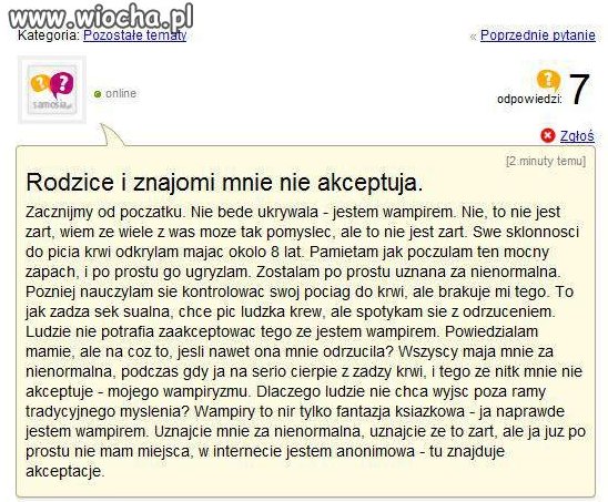 Uważajcie  wampiry są wśród nas!