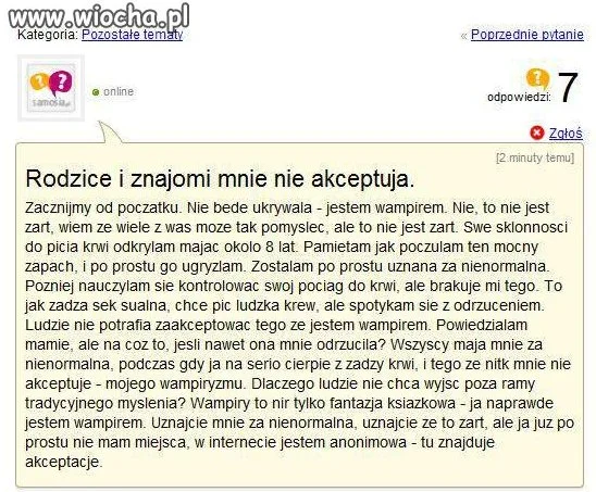 Uważajcie  wampiry są wśród nas!