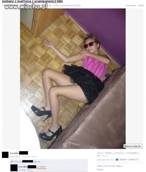 Melanż z martyną z szampanem hihi