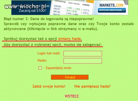 Zapomniałam hasła ...