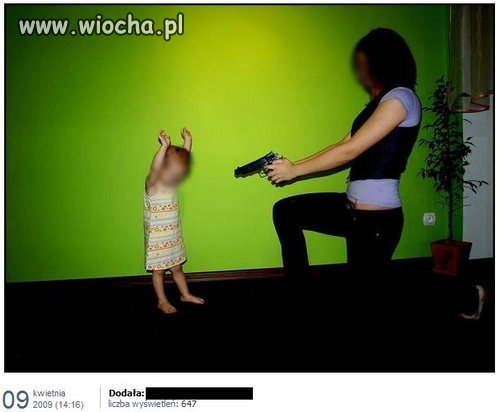 Mamusia uczy.
