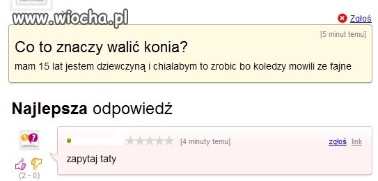 No właśnie co to znaczy...