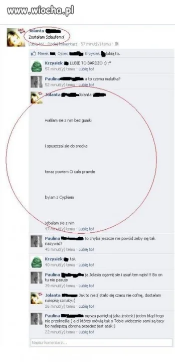 "Zostałam szlaufem :(".