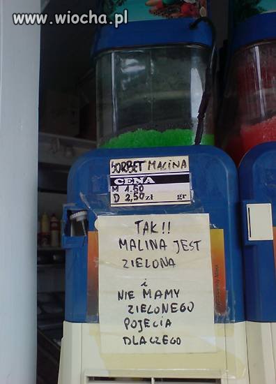 Zielone, czerwone, niebieski