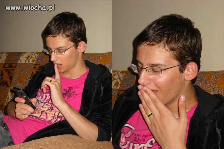 Różowa bluzeczka, paluszek...