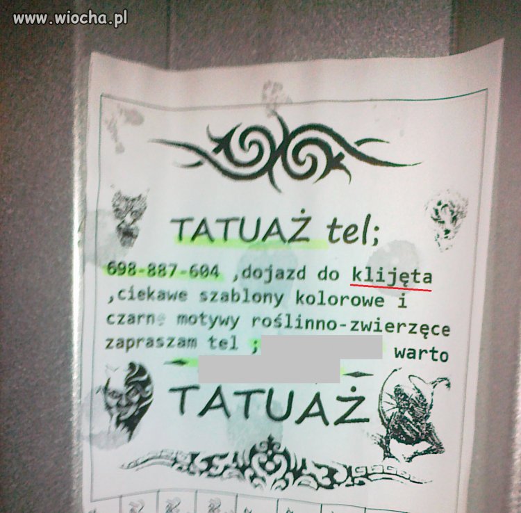 Co Panu wytatuować?