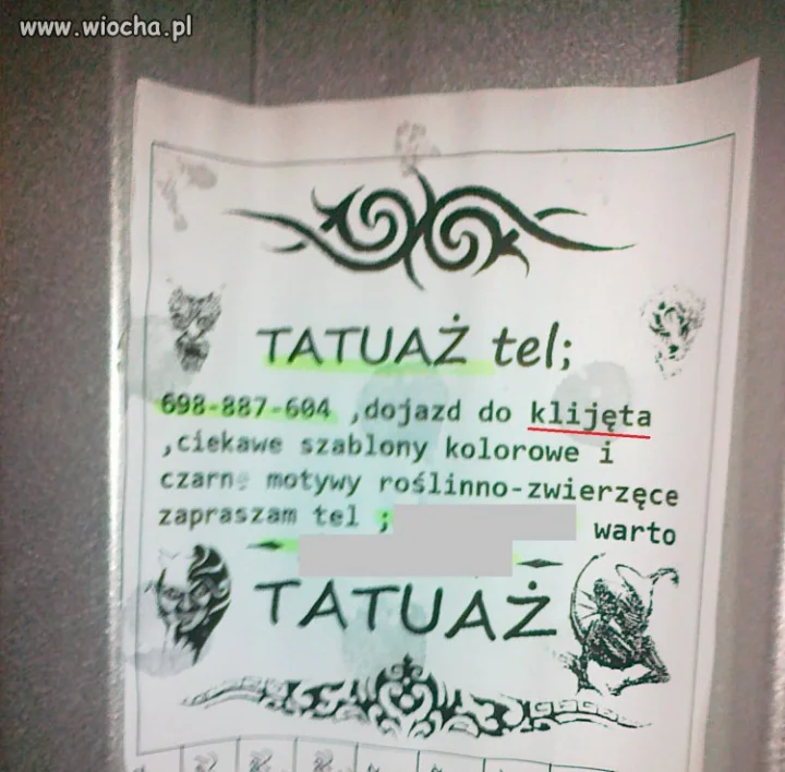 Co Panu wytatuować?
