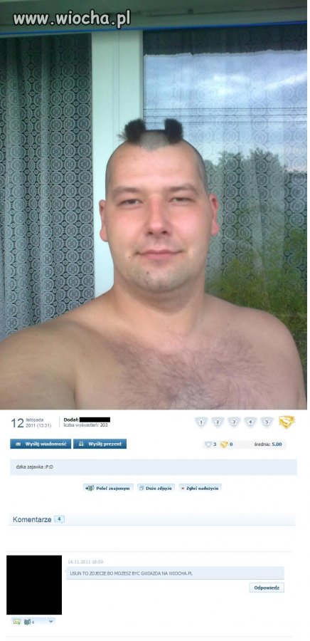 Szczotka na głowie?