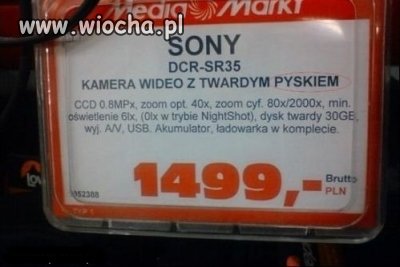 Kamera z twardym...